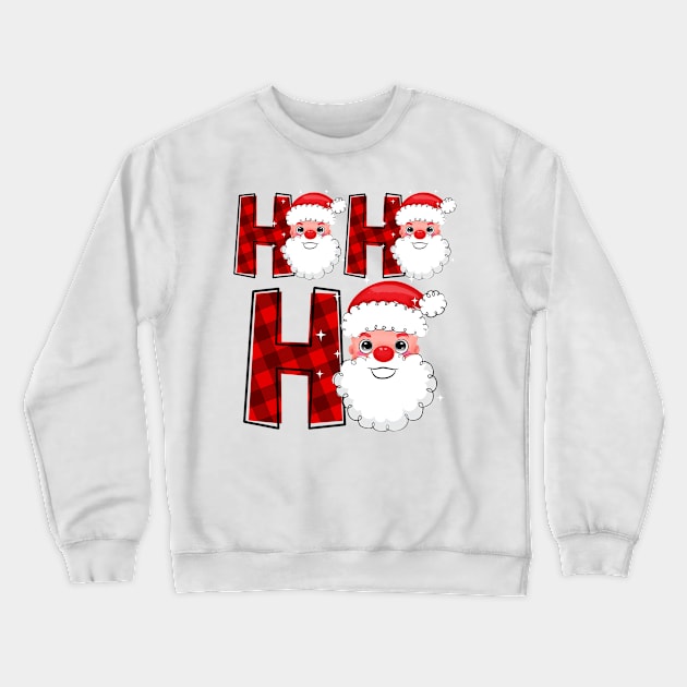 ho ho ho santa christmas Crewneck Sweatshirt by lunamoonart